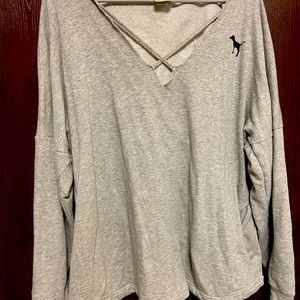VS PINK Gray hoodie - size Large